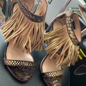 Fringe Bebe heels
